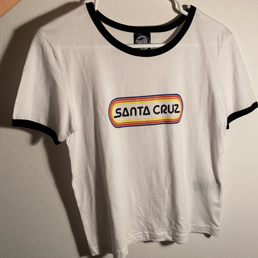 santa cruz white graphic t-shirt xs